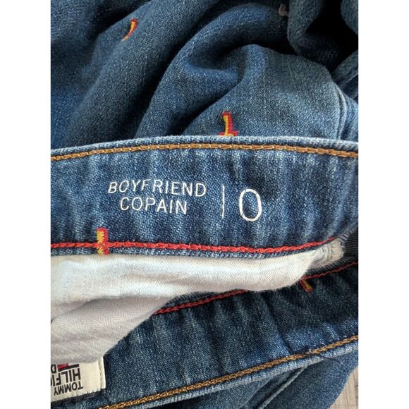 Tommy Hilfiger Women’s Embroidered Vintage Boyfriend Denim Jeans – Size 0 (A6) - Picture 8 of 13